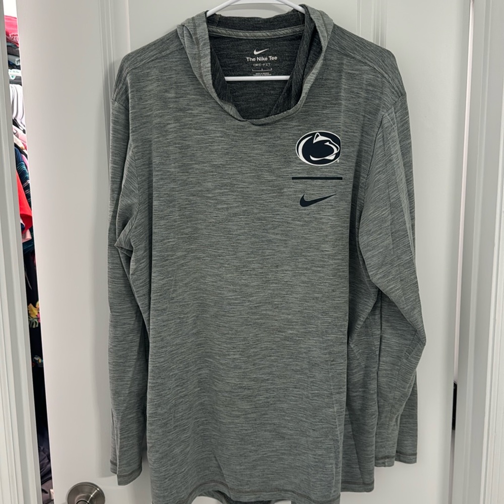 Nike hooded long sleeve T shirt.